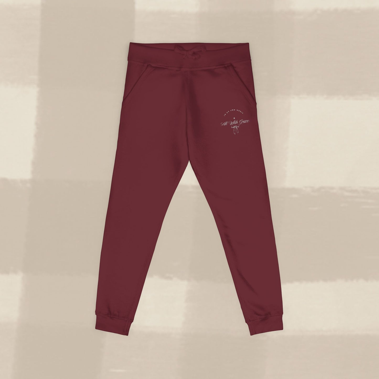 ALL WITH GRACE JOGGERS X EGGSHELL EMBROIDERY