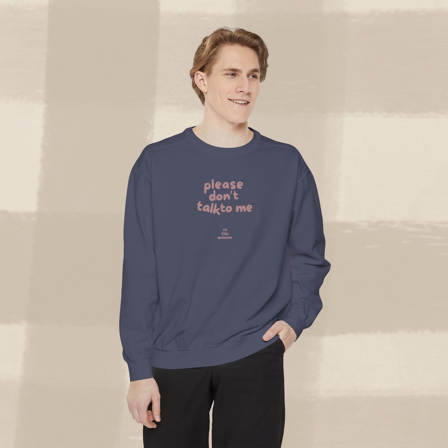 DON'T TALK TO ME SWEATER X TERRACOTTA