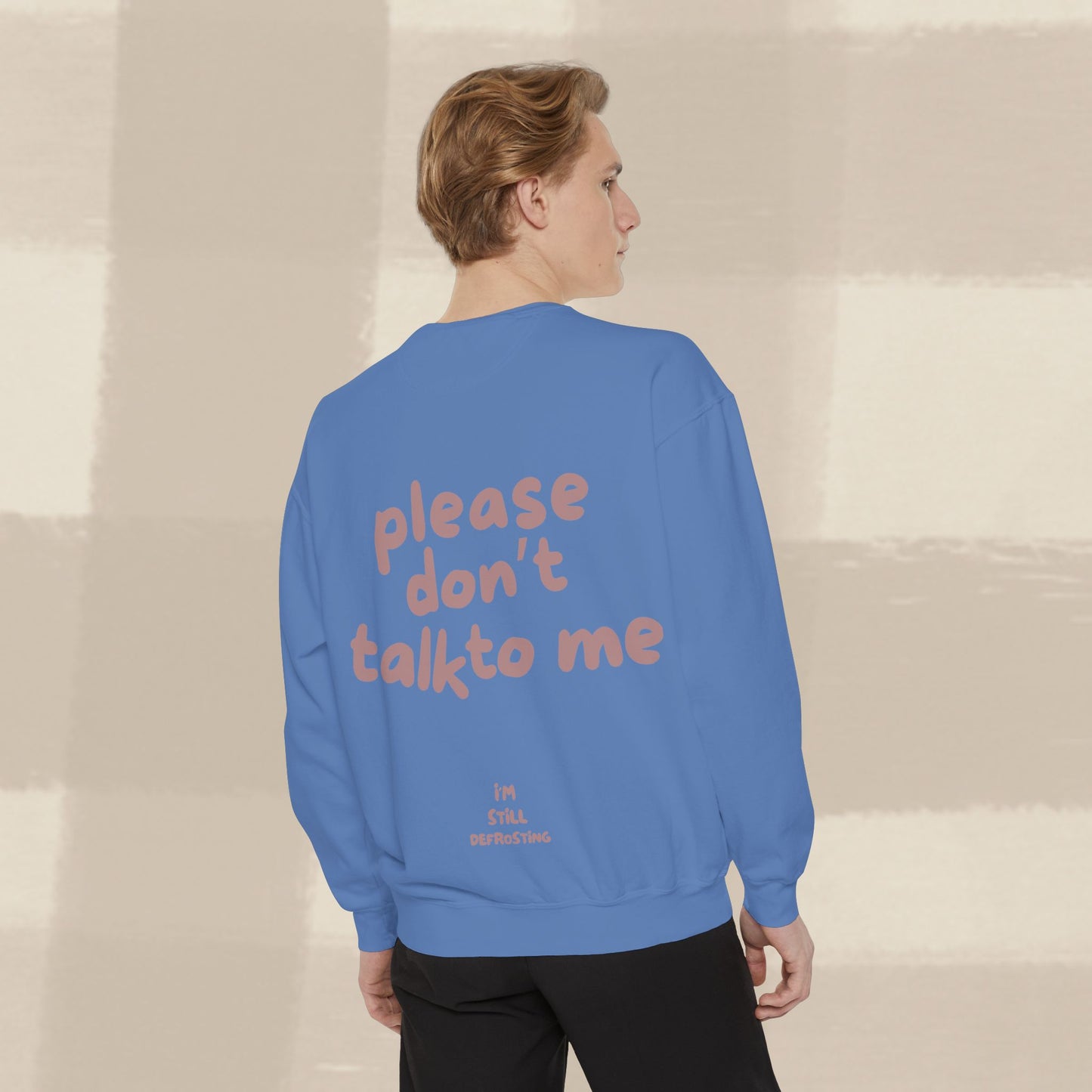 DON'T TALK TO ME SWEATER X TERRACOTTA