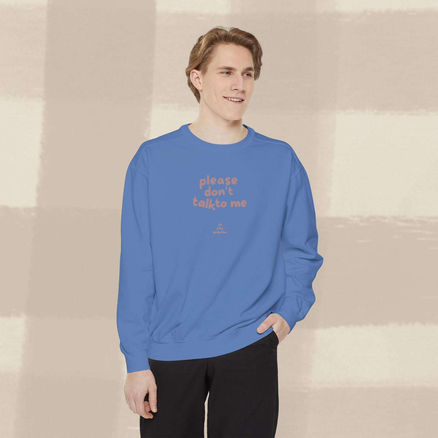 DON'T TALK TO ME SWEATER X TERRACOTTA