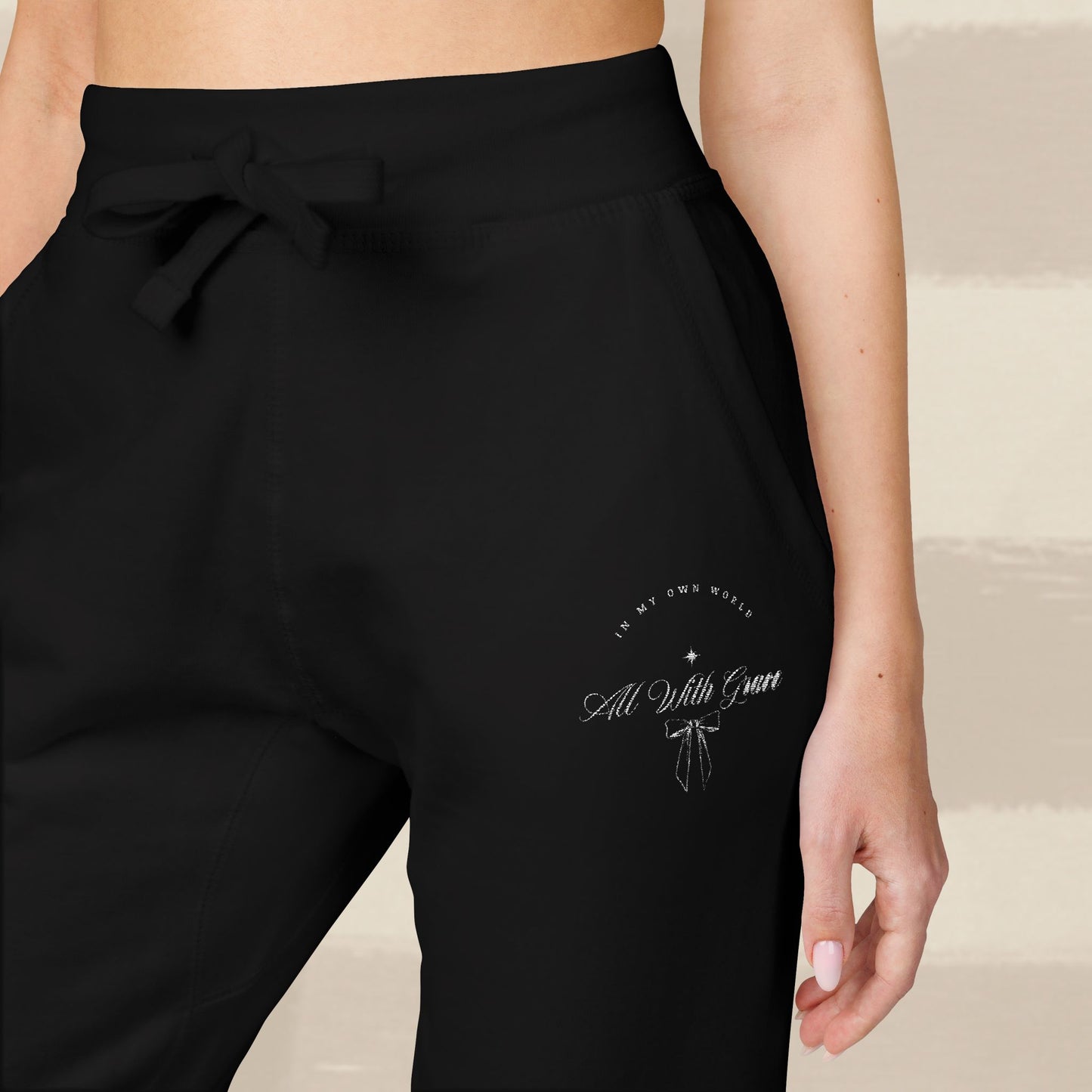 ALL WITH GRACE JOGGERS X EGGSHELL EMBROIDERY