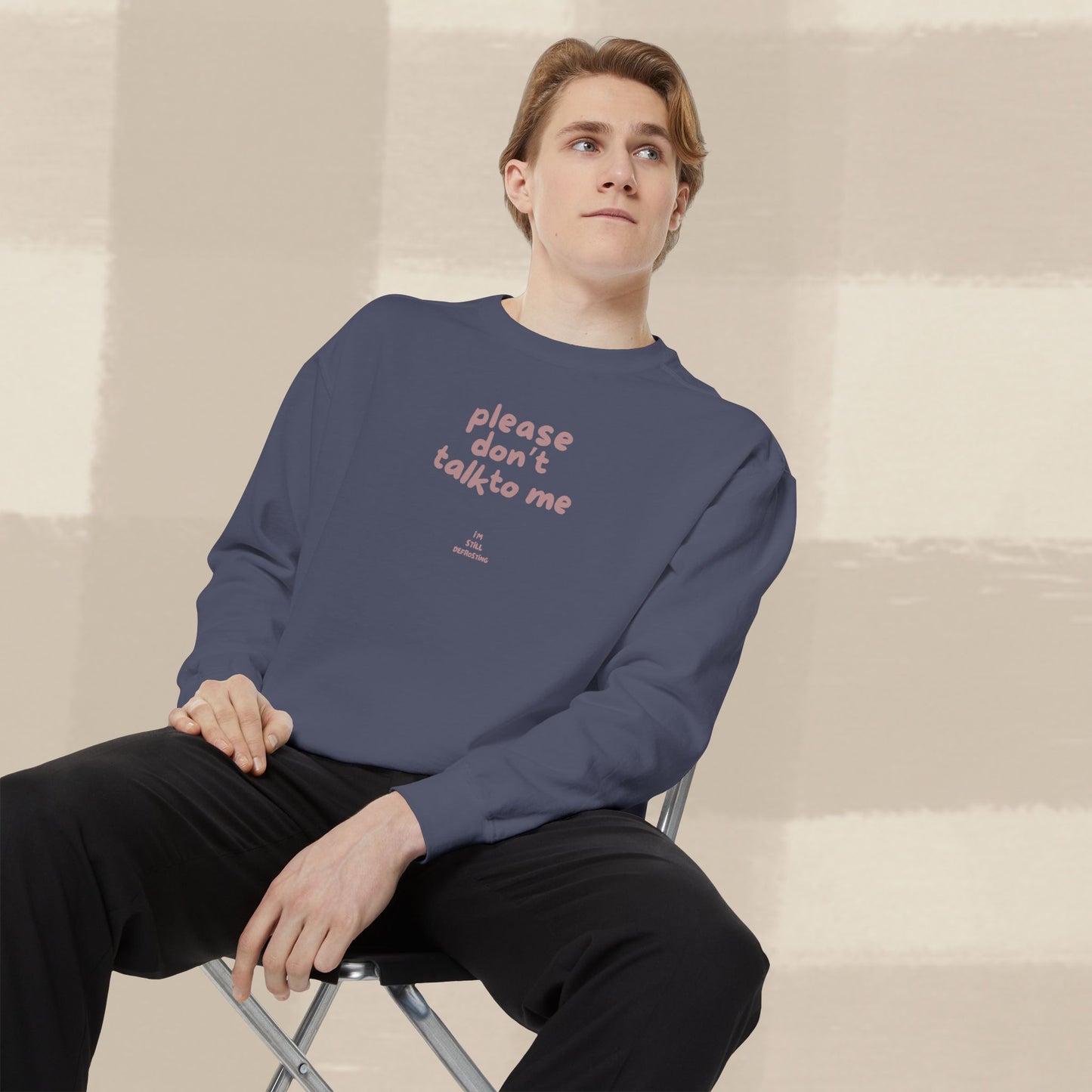 DON'T TALK TO ME SWEATER X TERRACOTTA