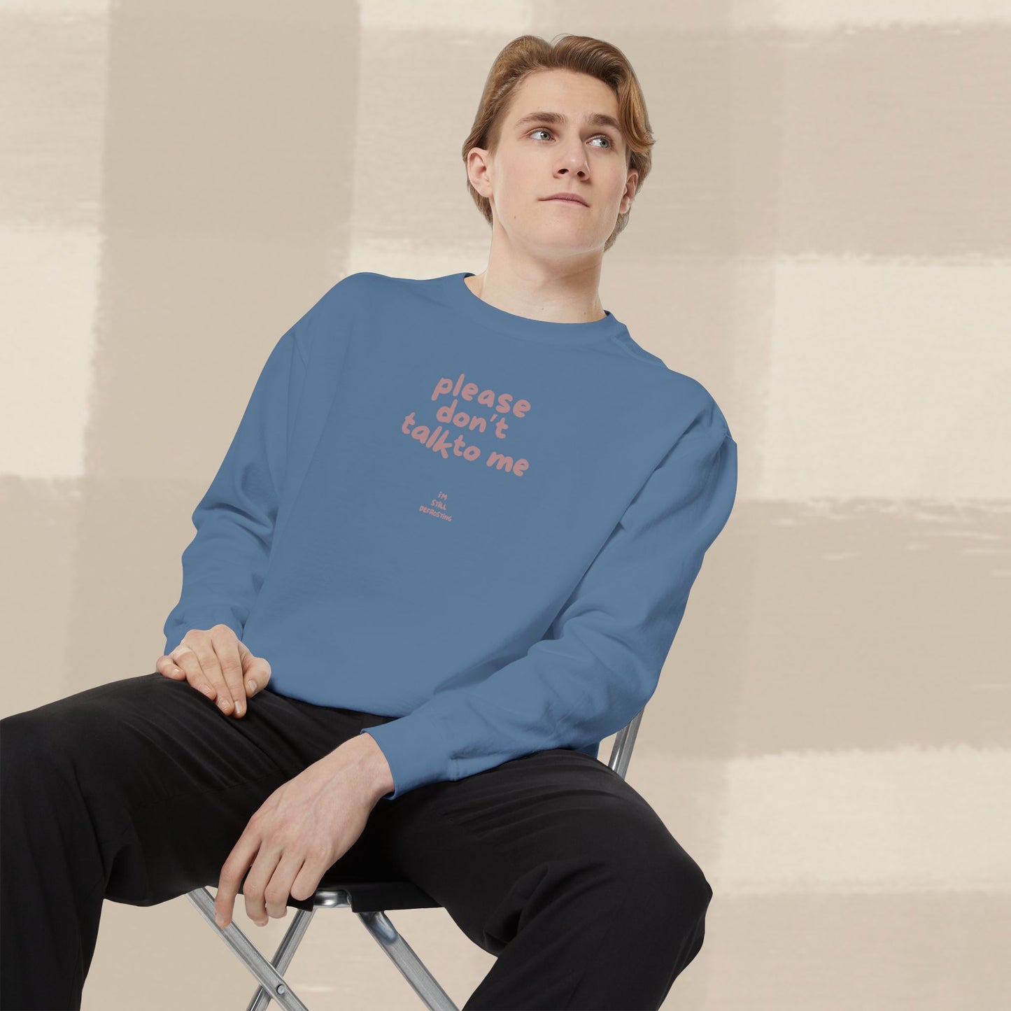 DON'T TALK TO ME SWEATER X TERRACOTTA