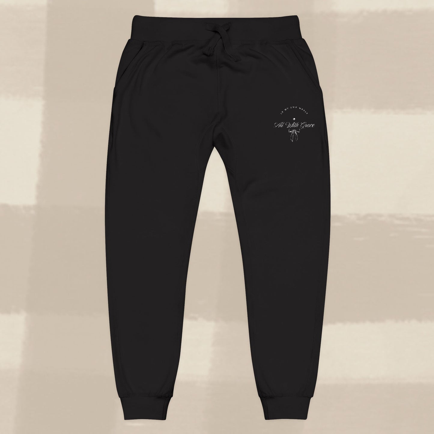 ALL WITH GRACE JOGGERS X EGGSHELL EMBROIDERY