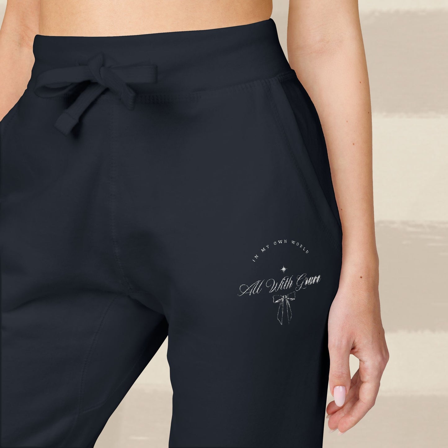 ALL WITH GRACE JOGGERS X EGGSHELL EMBROIDERY