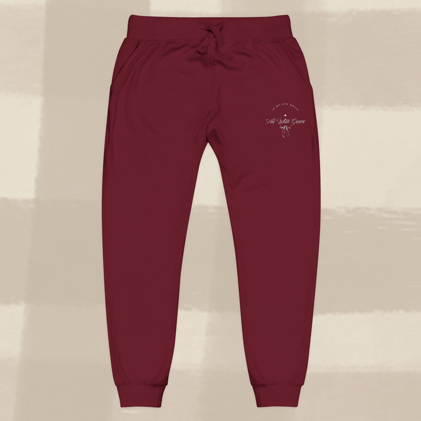 ALL WITH GRACE JOGGERS X EGGSHELL EMBROIDERY