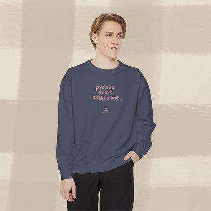DON'T TALK TO ME SWEATER X TERRACOTTA