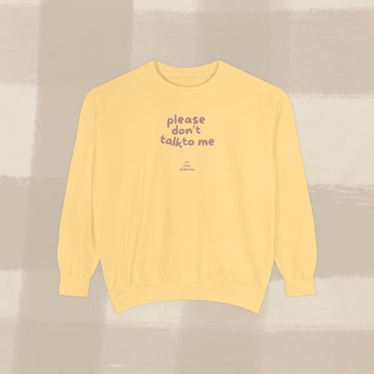 DON'T TALK TO ME SWEATER X TERRACOTTA