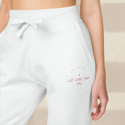 ALL WITH GRACE JOGGERS X PINK EMBROIDERY