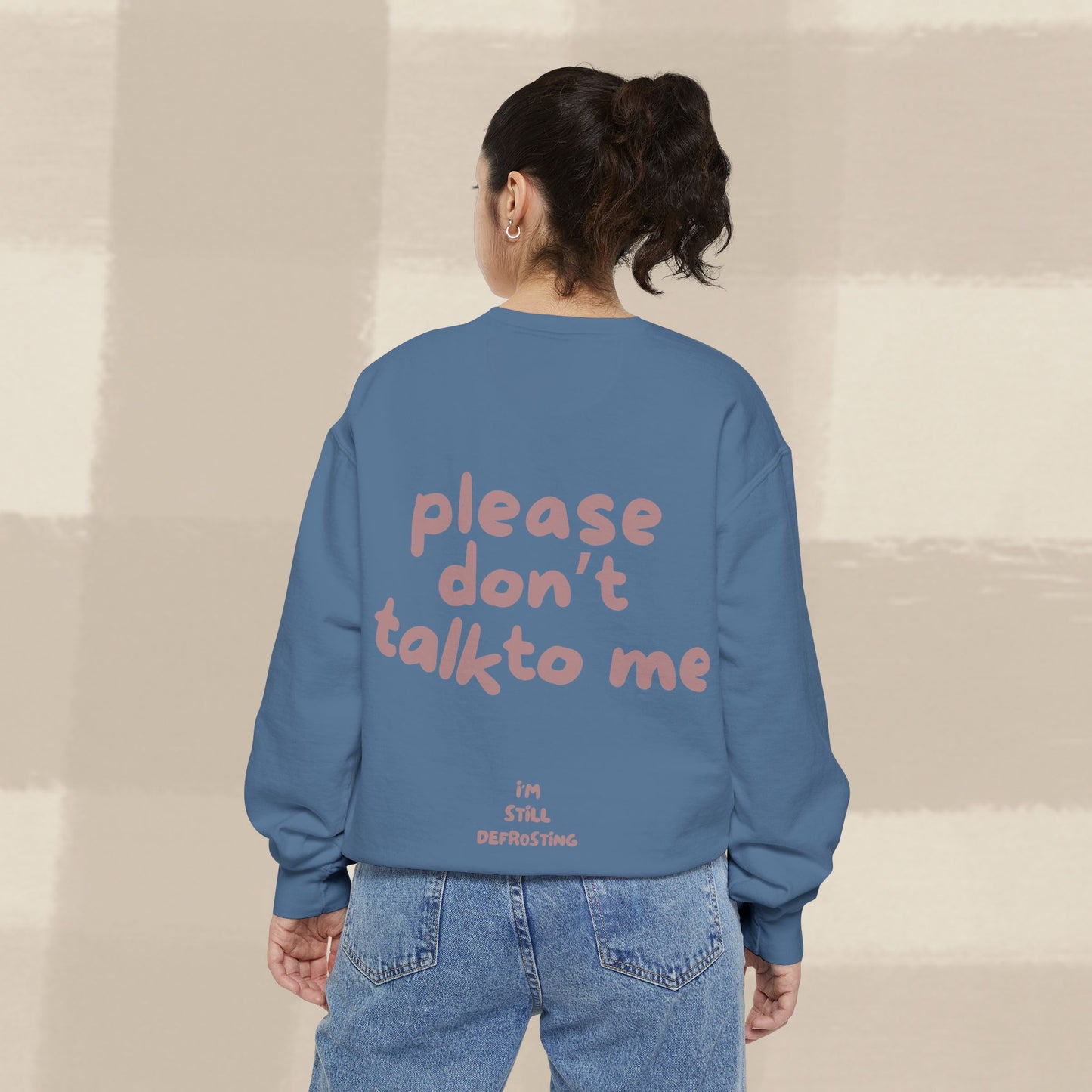 DON'T TALK TO ME SWEATER X TERRACOTTA