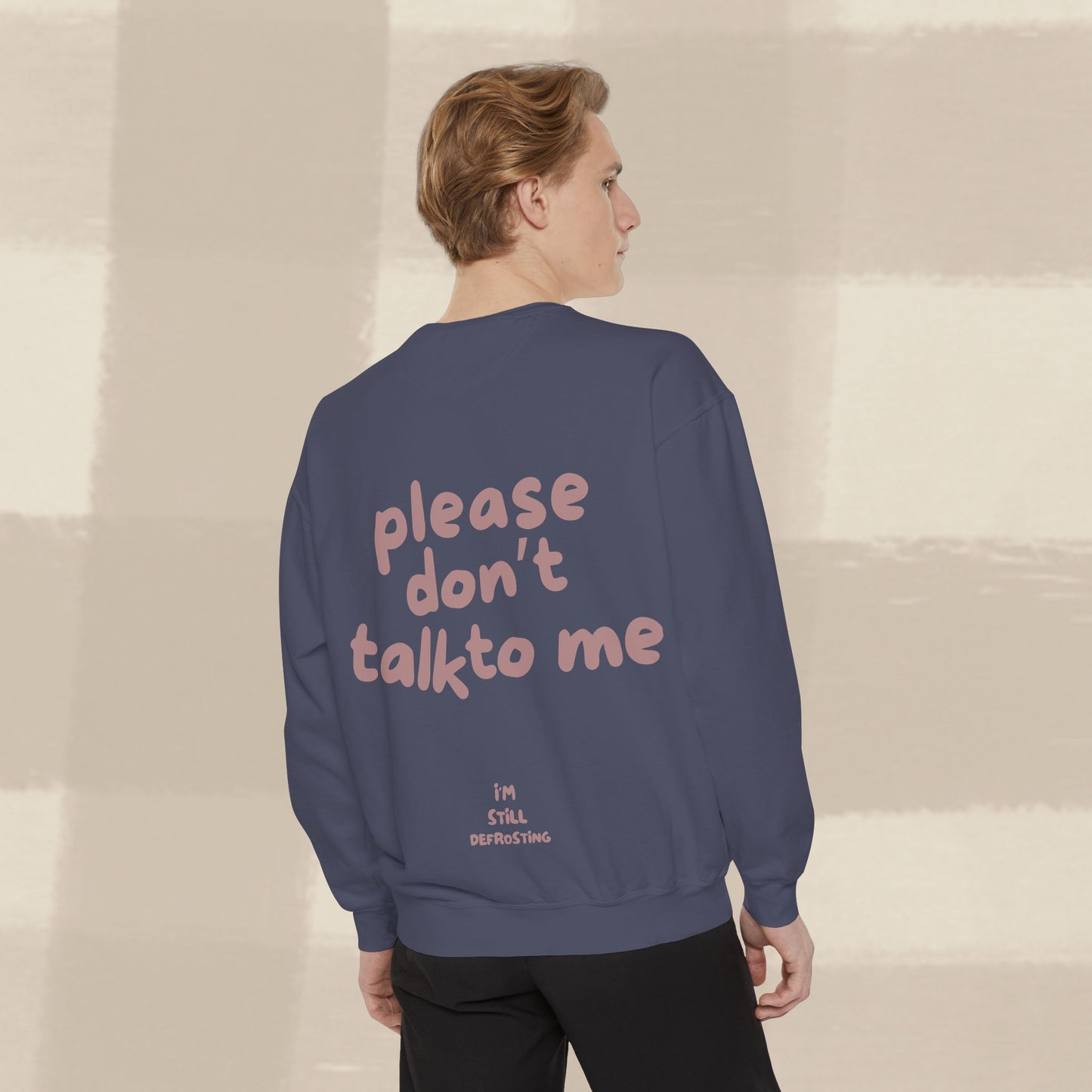 DON'T TALK TO ME SWEATER X TERRACOTTA