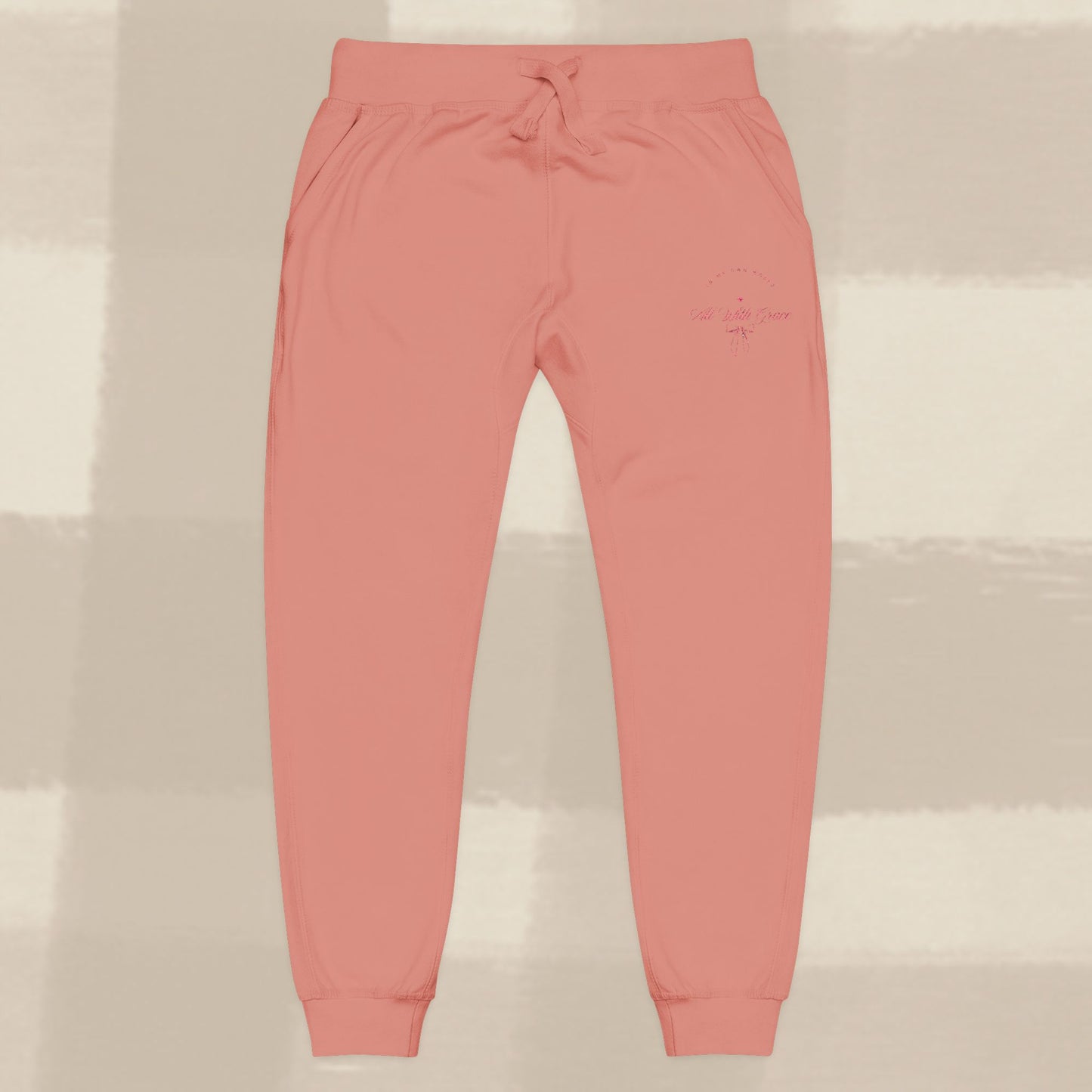 ALL WITH GRACE JOGGERS X PINK EMBROIDERY