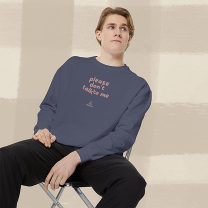 DON'T TALK TO ME SWEATER X TERRACOTTA