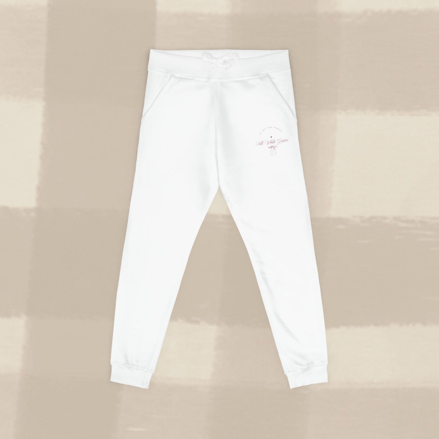 ALL WITH GRACE JOGGERS X PINK EMBROIDERY