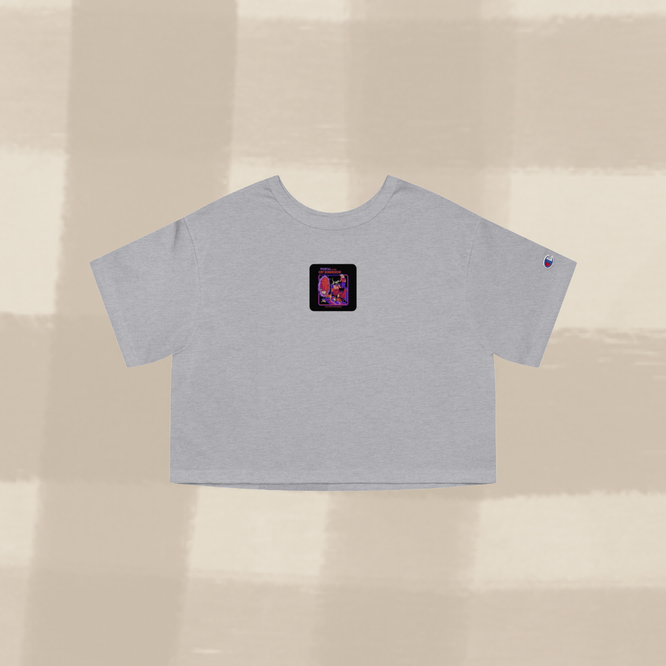 "CAT DIMENSION" CROPPED T-SHIRT