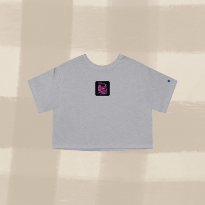 "CAT DIMENSION" CROPPED T-SHIRT