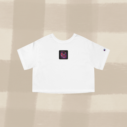 "CAT DIMENSION" CROPPED T-SHIRT