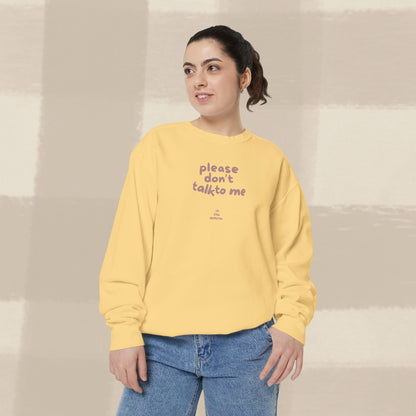 DON'T TALK TO ME SWEATER X TERRACOTTA