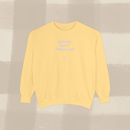 DON'T TALK TO ME SWEATER X PINKY GREY