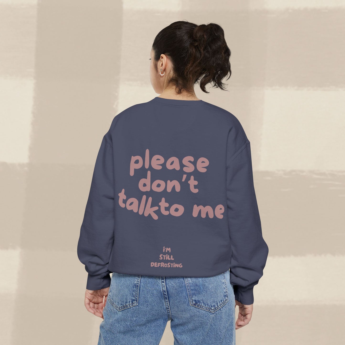 DON'T TALK TO ME SWEATER X TERRACOTTA