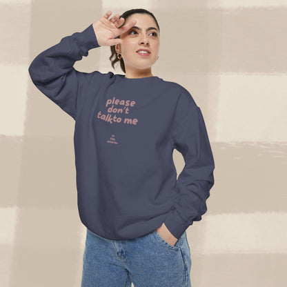 DON'T TALK TO ME SWEATER X TERRACOTTA